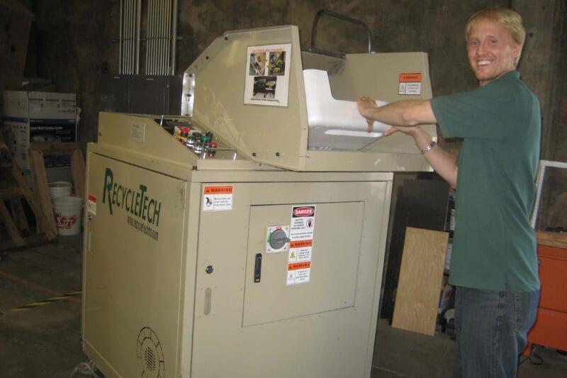 Styrofoam recycling with GreenCitizen